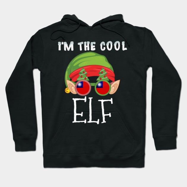 Christmas  I'm The Cool Taiwanese Elf - Gift for Taiwanese From Taiwan Hoodie by Country Flags